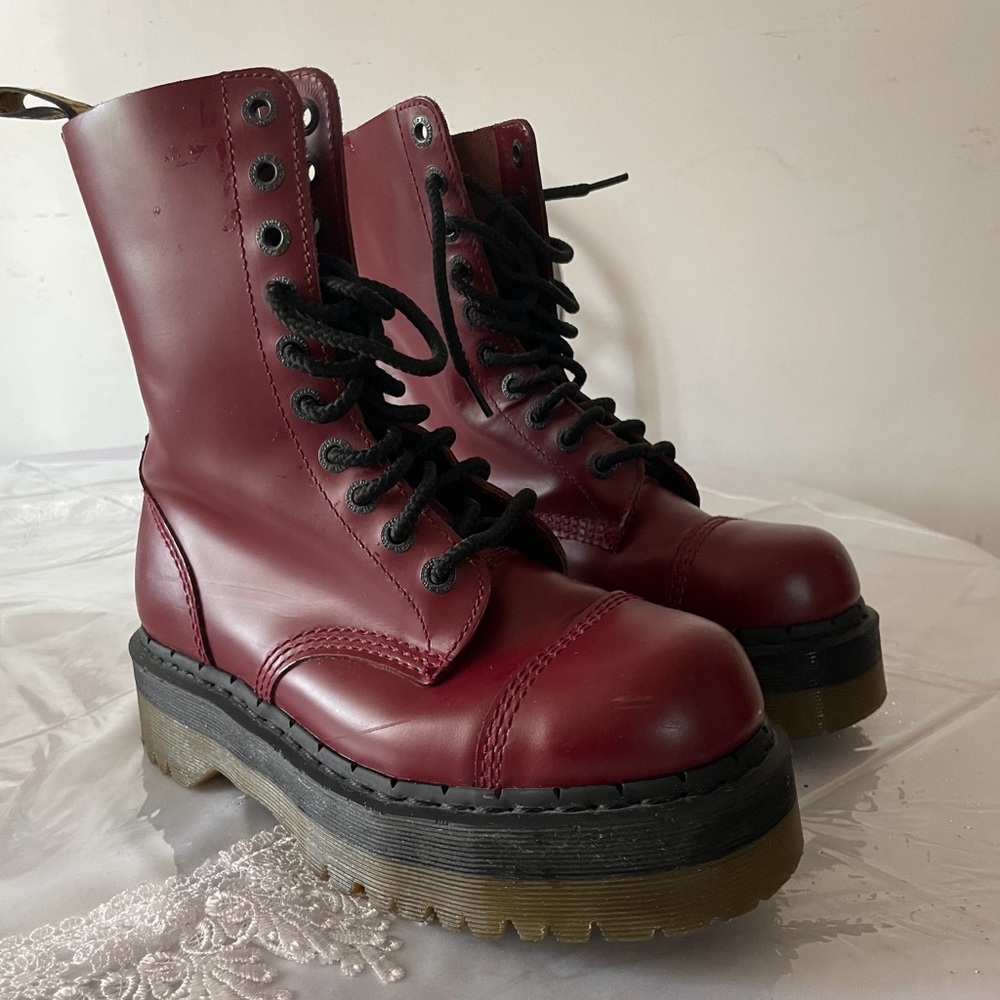Dr Martens Double Platform Boots.